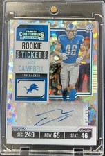 2023 Contenders Jack Campbell RC #241 Auto - Cracked Ice Ticket /23 🔥 Lions