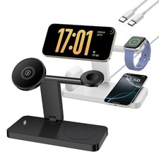4in1 Wireless Charger Foldable Charging Dock For Apple Watch iPhone 17 16 15 14