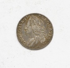 1757 Great Britain Sixpence