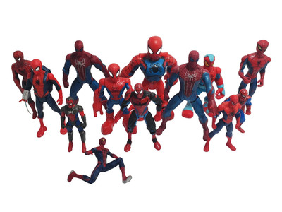 Spider-Man Action Figures Lot Marvel Hasbro Toy Biz Playskool Mixed Collection