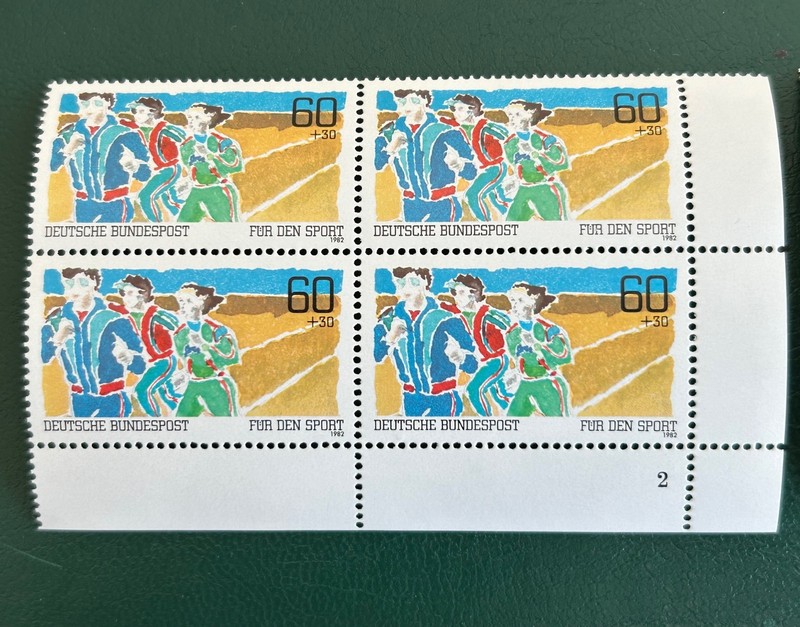 Germany 1982, Scott  B598 Jogging, MNH Block of 4