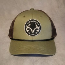 Realtree Green Brown Mesh Adjustable Ball Cap Hunting Outdoor Unisex One Size
