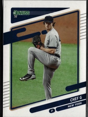 2021 Donruss #212b Gerrit Cole Holo Blue ''Chef G B013