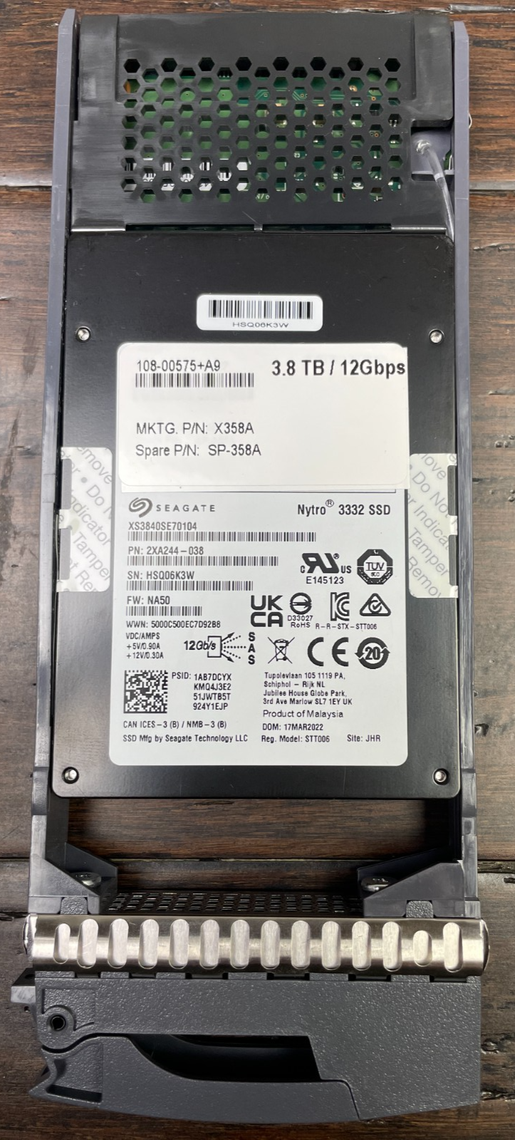 Netapp X358A 3.84TB SAS 12Gbps 2.5