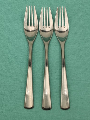 Vtg WMF Cromargan DOMUS-BRASILIA Dinner Forks Set Of 3--7 5/8"
