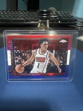 2025-26 Topps Chrome - Amen Thompson #17 Red White & Blue Refractor