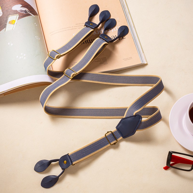 New Vintage Suspenders Y-shape Button Down Back Straps Unisex Braces ...