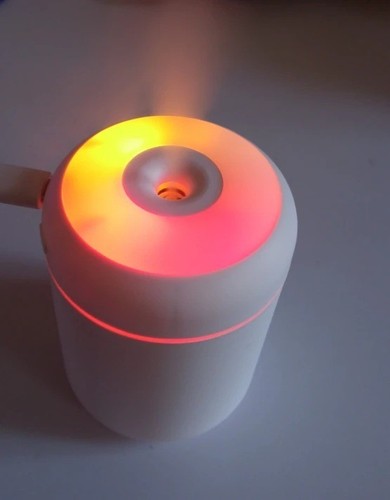 Mini USB Aroma Diffuser Humidifier 180ml, White, LED Night Light, No Battery at eBay