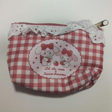 Sanrio Hello Kitty My Melody Pouch Red White