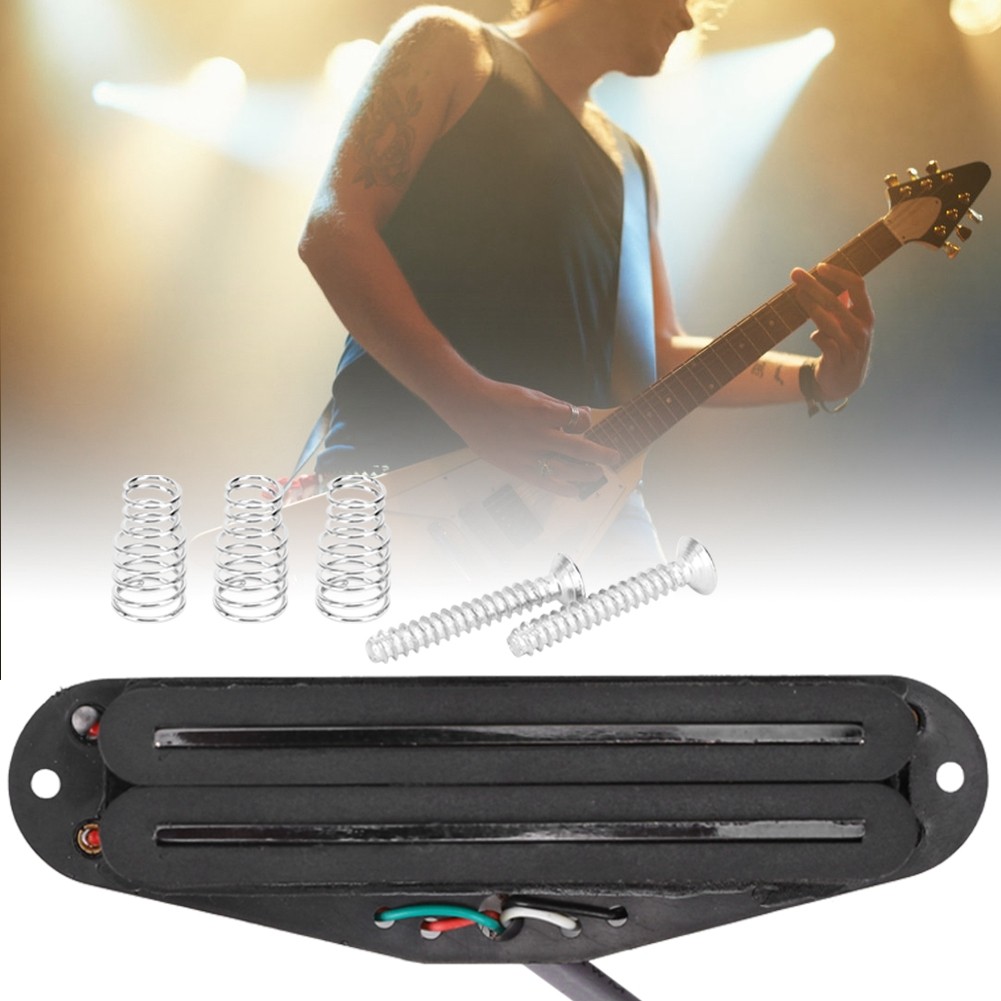 GMN07 Electric Guitar Humbucker Pickup Black Double Rail For TL Use