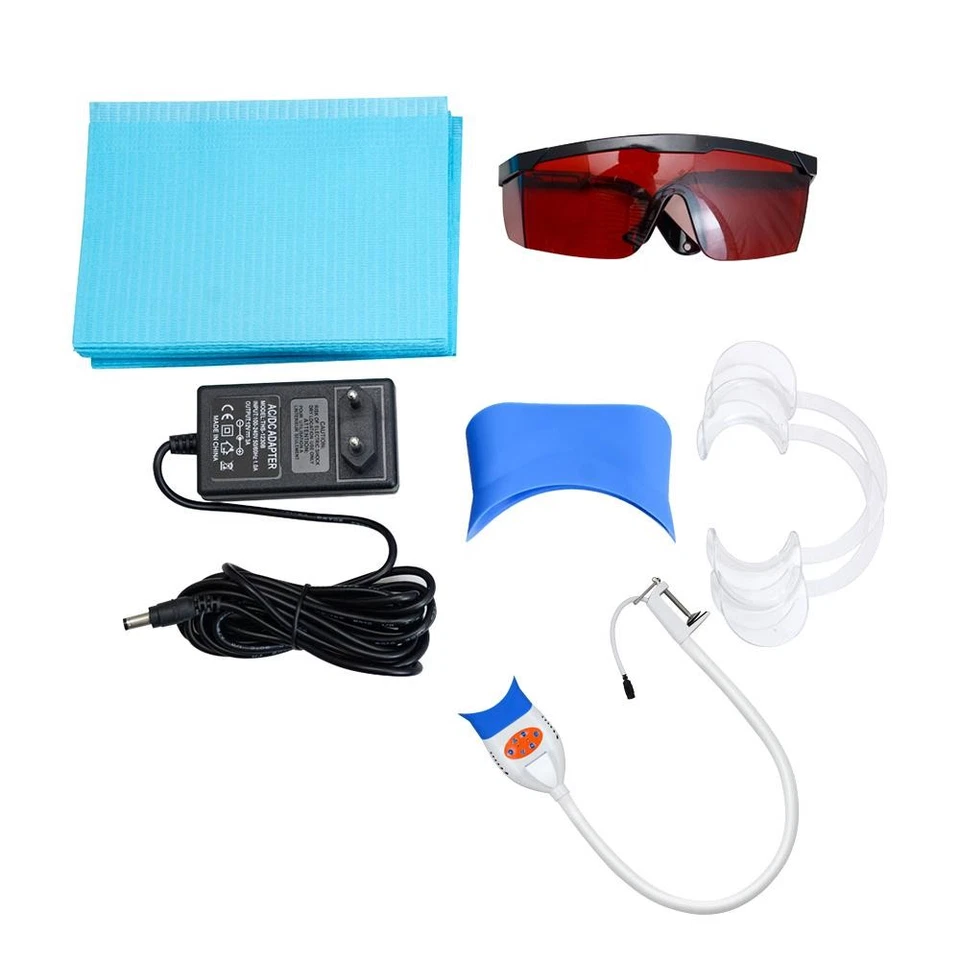 Blanqueamiento dental 10 luces LED lámpara blanqueamiento acelerador brazo soporte A++ Foto 3 de 4