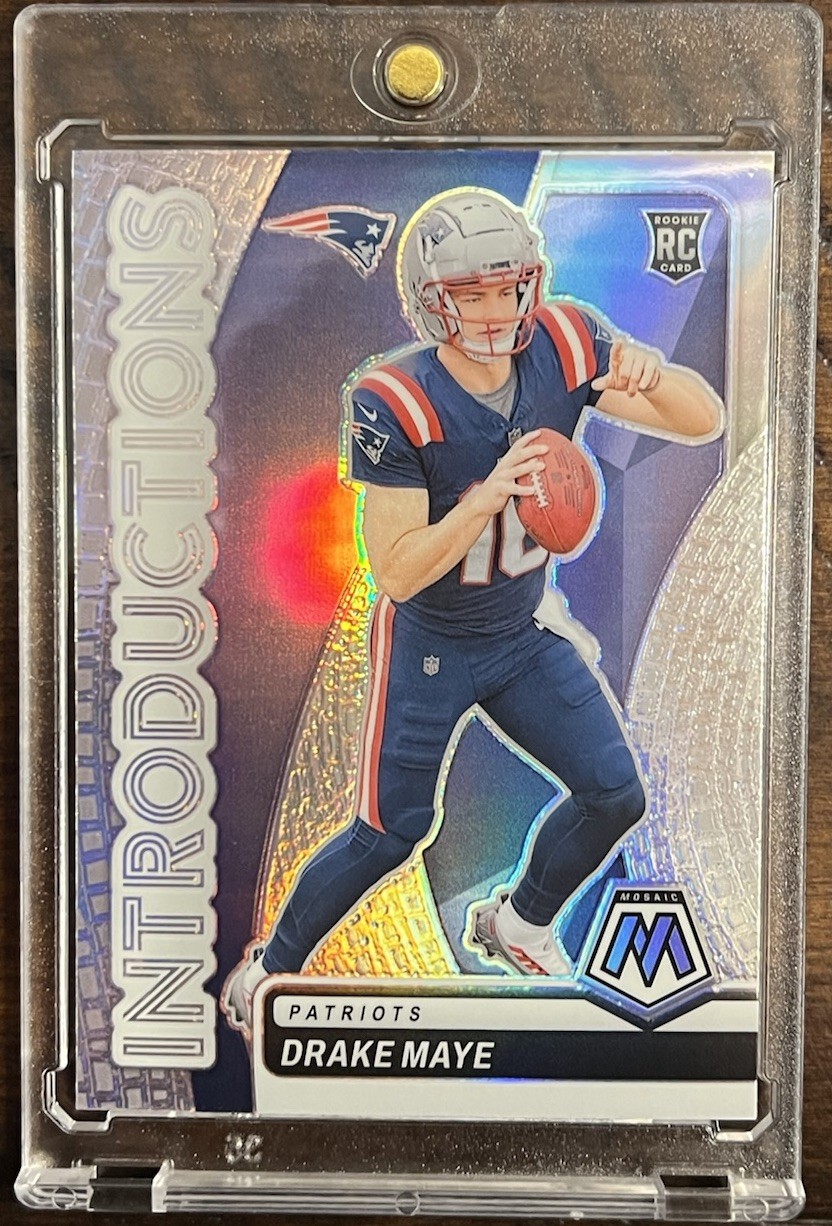 2024 Panini Mosaic - Introductions Drake Maye Silver Prizm
