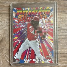Topps Elly De La Cruz 2024 Reds Power Players + 8-Bit Ballers 3-Card Lot