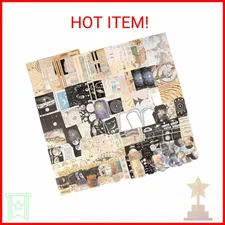 Draupnir 200pcs Vintage Junk Journal Supplies,Scrapbook Supplies Scrapbooking Pa