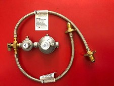 LPG REGULATOR KIT TWIN STAGE 250MJ SUIT CARAVAN AND HOME USE RV SHOP