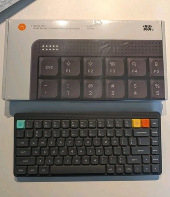 SEALED NEW NuPhy Node75 Wireless Keyboard - 75% Hot-Swap - Blush Nano Silent Key