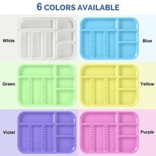 Dental Medical Autoclavable Plastic Divided Trays Withstands hospitals