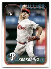 Orion Kerkering 2024 Topps Baseball #520 Philadelphia Phillies Rookie RC