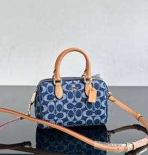 NWT CY742 Mini Rowan Crossbody Bag In Signature Denim