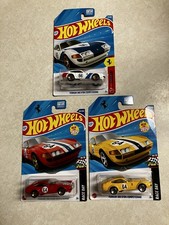   Hot Wheels Ferrari 365 GTB4 Competizione Lot Of 3 - White, Red, Yellow  