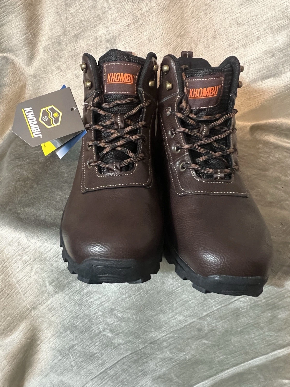#5965. Khombu "Travis" Men's Brown Lace-UP Waterproof Hiking Boot. Size 9,5 NWT
Opens in a new windo