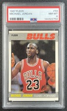 MICHAEL JORDAN PSA 8 1987-88 FLEER BASKETBALL #59 BULLS 2754
