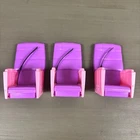 Barbie Hot Pink Jumbo Jet Airplane 3 Replacement Seats & Seat Belts 1999 Parts