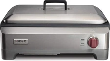 Wolf Gourmet WGGR100S Precision Electric Griddle, with Red Knob New
