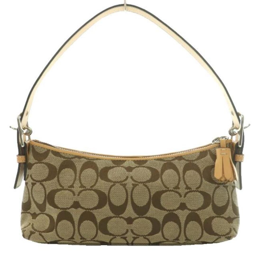 バッグ COACH Signature oneshoulder bag hand bag Coach One Shoulder Bag Hand Signature Canvas Leather … - Gem