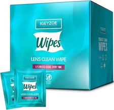220 PCS Lens Wipes for Eyeglasses, Individually Wrapped Pre-moistened Cleaning