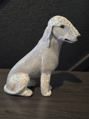 VINTAGE Dog Figurine BEDLINGTON TERRIER  ARTIST  C SCHOCH Those Dogs! LE
