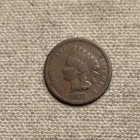 1874 Indian Head Cent Good G Coin ZM
