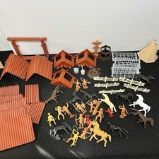 Lot Vintage Fort Apache Stockade Sold AS IS READ Cowboys Indians Horses