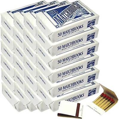 D.D. Bean & Sons 1200 Matchbooks, White, for Wedding Birthday Wholesale, Made in