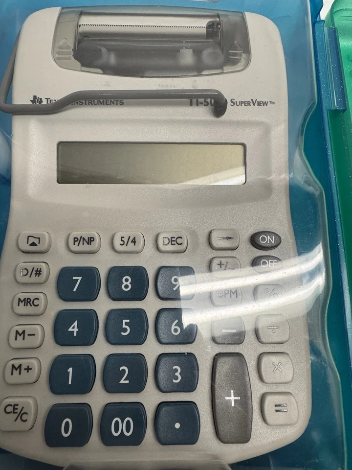 VINTAGE SEALED PACKAGE Texas Instruments Ti-5019 Digital Calculator - Image 4 of 4