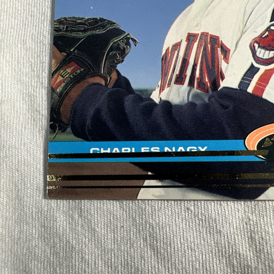 Tarjeta de béisbol 1991 Stadium Club Charles Nagy #472 Cleveland Indians Foto 3 de 3