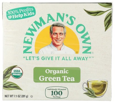Newman'S Own Organics Organic Green Tea Bags 100 Ct