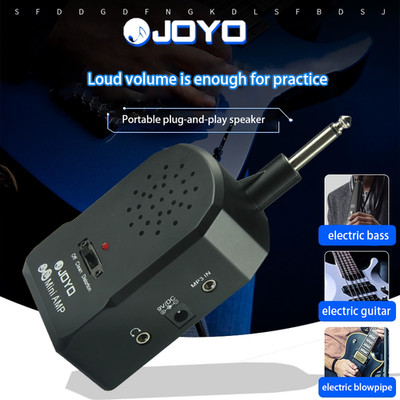 JOYO 3W Mini Electric Practice Amp - Clean & Distortion , 9V Battery/DC Powered