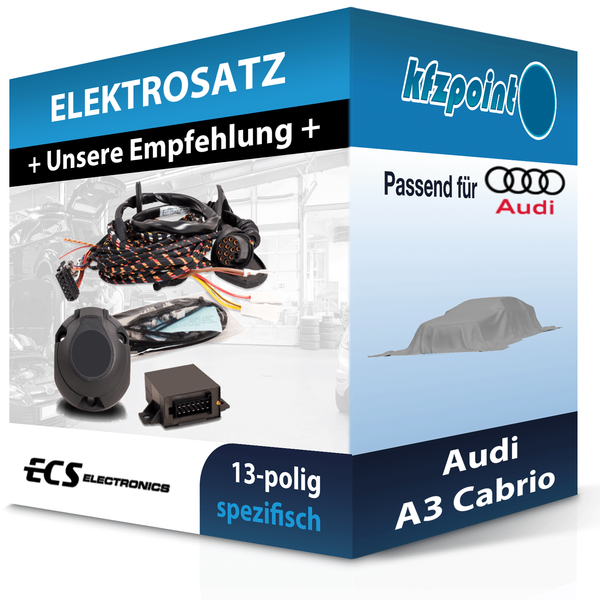 ECS E-Satz 13Polig Fahrzeugspezifisch Passend für Audi A3 Cabrio-image