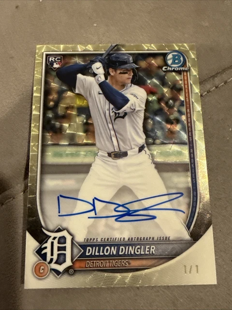 2025 Bowman Chrome Dillon Dingler Rookie Superfractor Auto 1/1