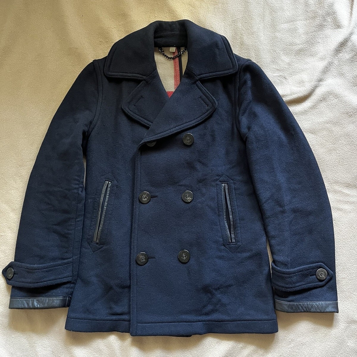 BURBERRY BRIT・ピーコート Burberry Brit ネイビー ピーコート M MENS