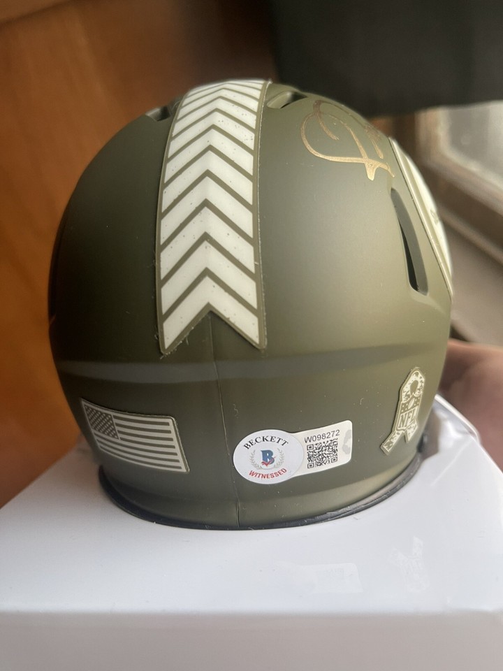 Jerome Bettis Autographed Pittsburgh Steelers Salute Mini Helmet w