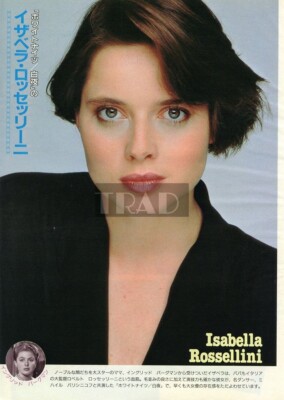 ISABELLA ROSSELLINI 1986 JPN Picture Clipping 8x11 #pg/y | eBay