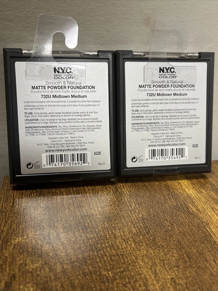 Pack of 2 N.Y.C. Smooth & Natural Matte Powder Foundation 0228 Free Shipping - Image 4 of 4