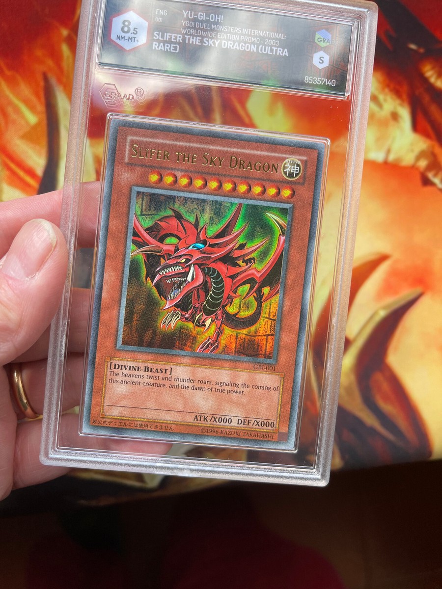 YUGIOH • Slifer the Sky Dragon GB1-001 2003 GOD ULTRA RARE NM-MT+