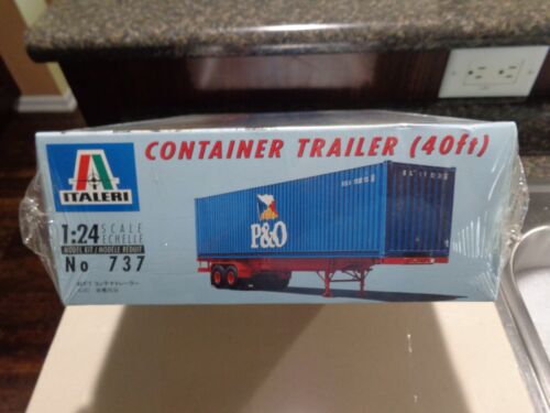 RIMORCHIO CONTAINER 40 PIEDI SCALA 1/24 ITALERI SIGILLATO 1995 - Foto 3 di 7