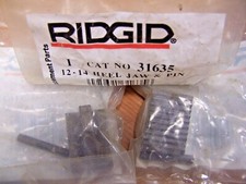 3) NEW RIDGID 31635 12-14 HEEL JAW & PIN LOT OF 3
