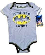 DC COMICS Batman Baby Infant 12M One Piece Superhero At Work Joker New W Tags