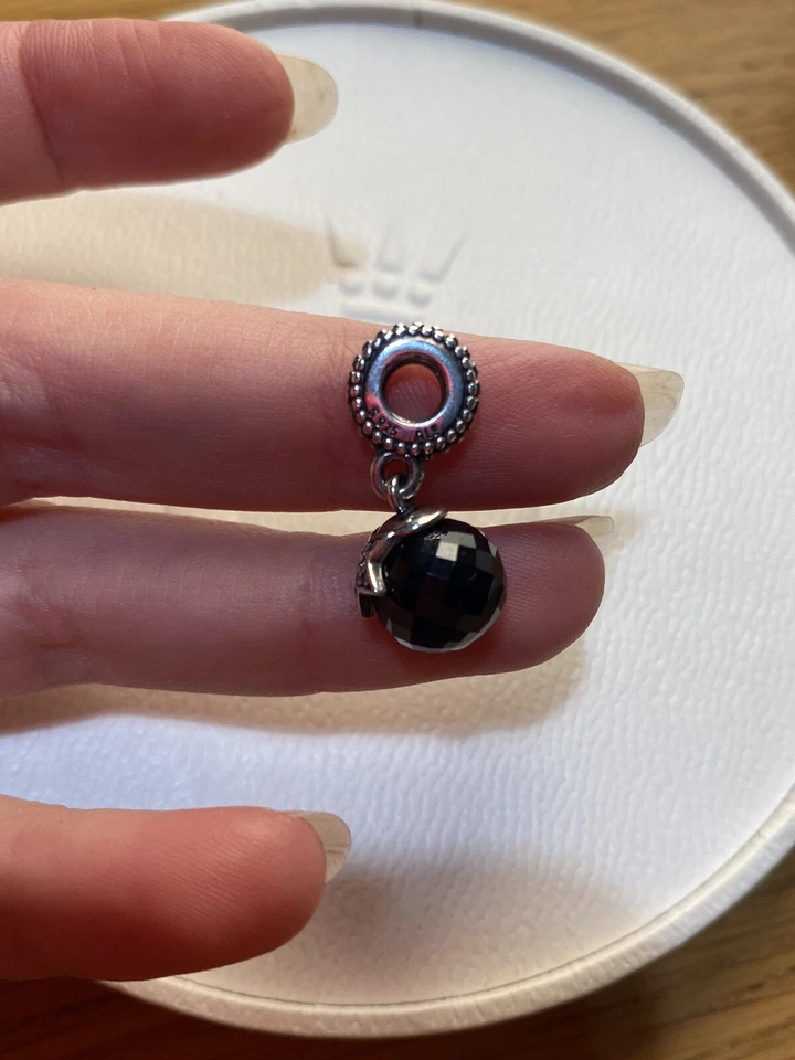 Pandora Pendente Luna E Stella Blu 791392NBC Moon And Star Dangle Blue Crystal - Immagine 2 di 4