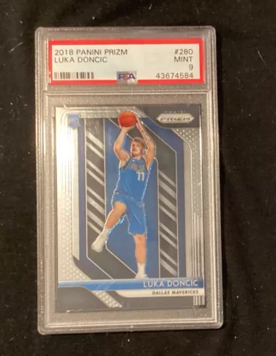 2018-19 Panini Prizm Luka Doncic #280 Rookie Card PSA 9 Mint Mavericks RC